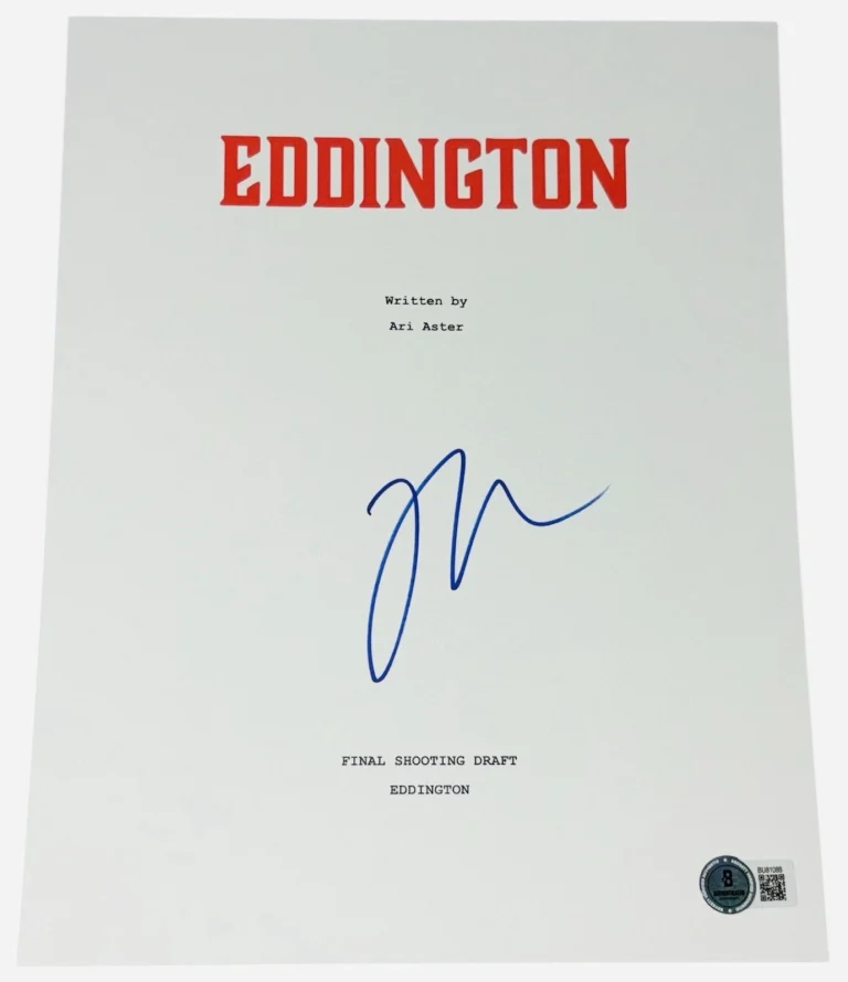 Ari Aster Signed Autograph Eddington Full Movie Script Screenplay Beckett BAS
