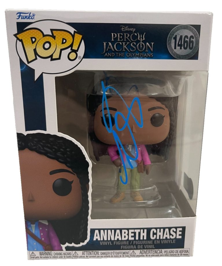 Leah Jeffries Signed Annabeth Funko Percy Jackson and the Olympians Beckett
