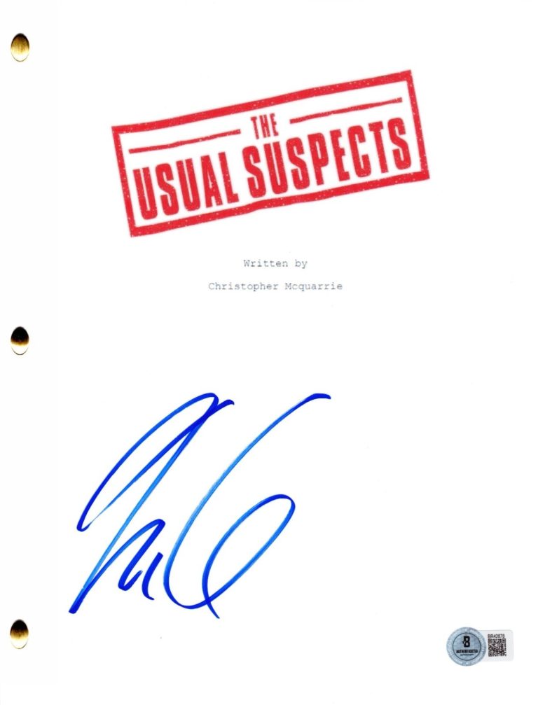 Christopher McQuarrie Signed The Usual Suspects Full Script Autograph Beckett