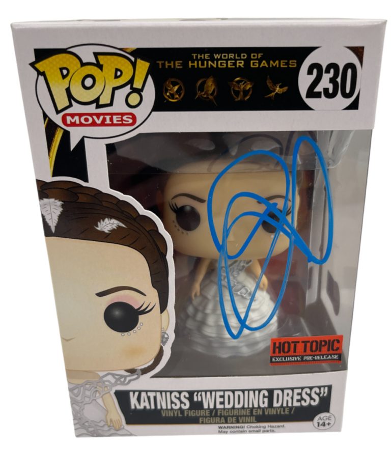 Jennifer Lawrence Signed Funko 230 Katniss Wedding Dress Hunger Games Beckett