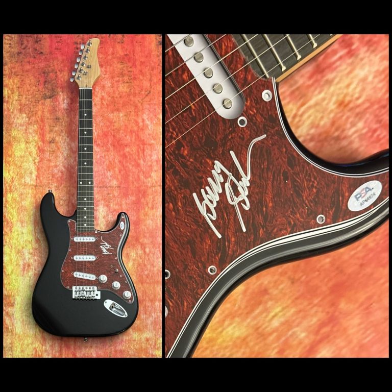 PSA  Boston Band Guitarist  * BARRY GOUDREAU *  Signed Electric Guitar  COA