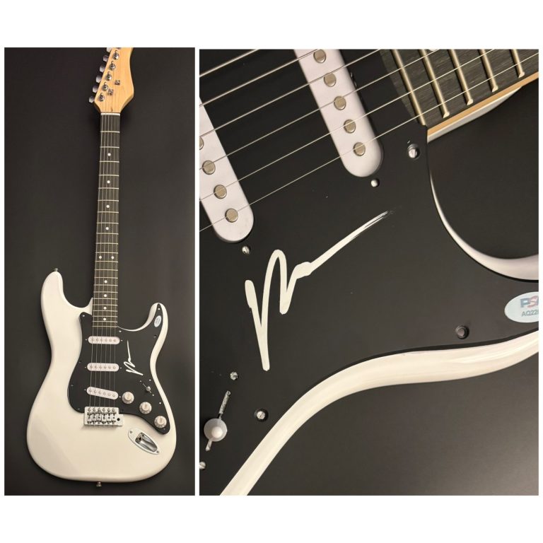 PSA Fall Out Boy FOB Singer  * PATRICK STUMP *  Signed Electric Guitar PROOF COA