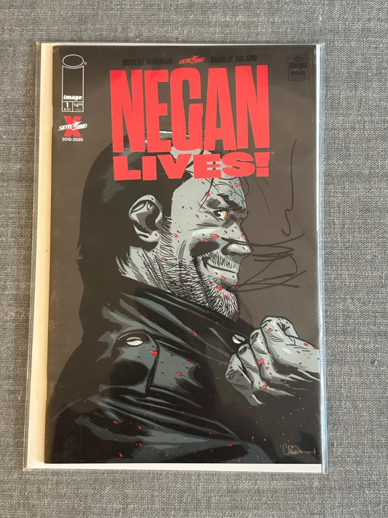 JEFFREY DEAN MORGAN SIGNED NEGAN LIVES! COMIC BOOK AUTOGRAPH AUTO WALKING DEAD C