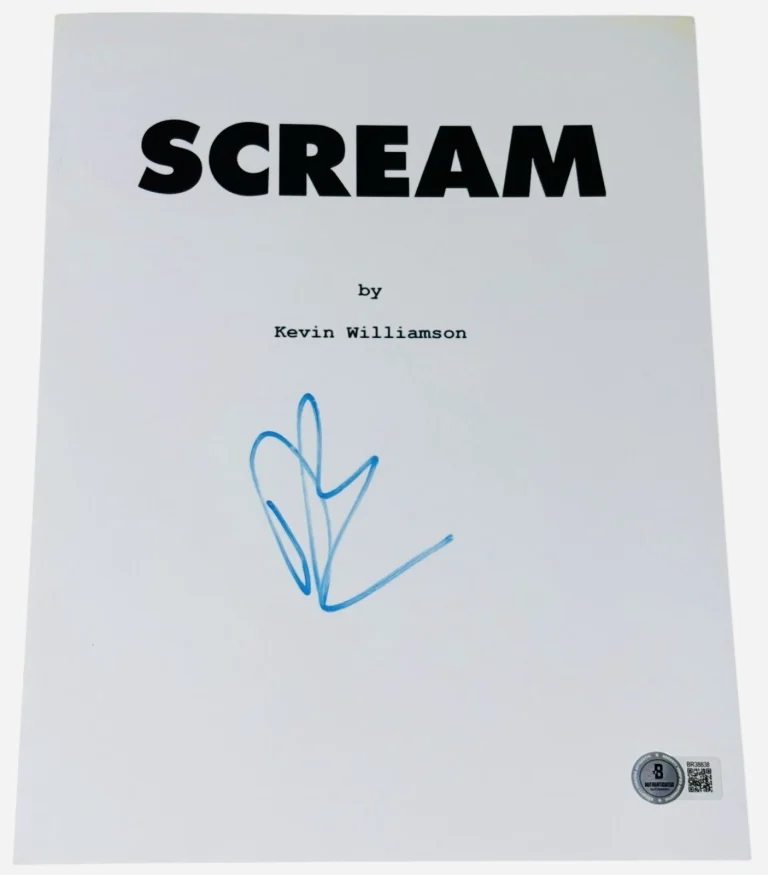 Drew Barrymore Signed Autograph Scream Full Movie Script Screenplay Beckett BAS