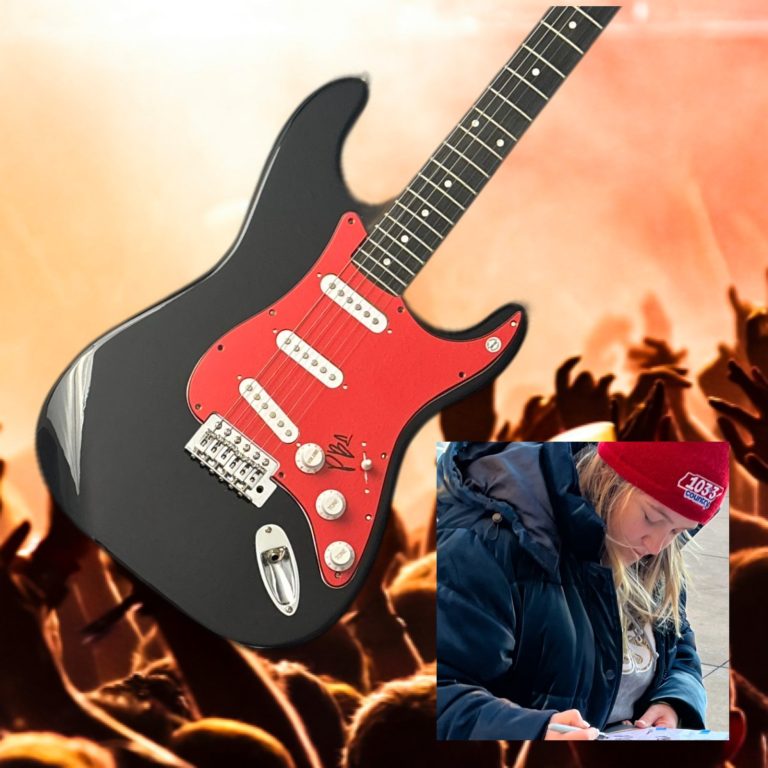 GFA Just About Over You  * PRISCILLA BLOCK *  Signed Electric Guitar PROOF COA