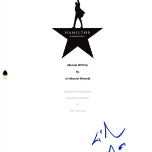 Lin-Manuel Miranda Signed Hamilton Full Playscript Authentic Autograph Beckett