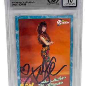 Tiffani Thiessen Signed Saved by the Bell 1992 Pacific Trading Card Beckett 10
