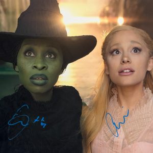 Ariana Grande Cynthia Erivo Signed 11x14 Photo Wicked Autograph Beckett