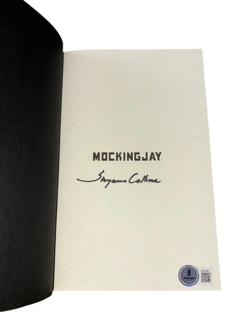 Author Suzanne Collins Signed Autograph The Hunger Games Mockingjay Book Beckett