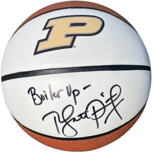 MATT PAINTER SIGNED AUTOGRAPHED PURDUE BOILERMAKERS LOGO BASKETBALL FINAL 4 JSA