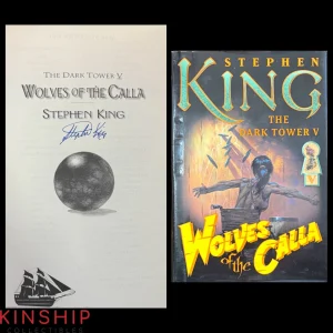 Stephen King signed Wolves of the Calla Hard Cover Book JSA LOA Author Auto E349