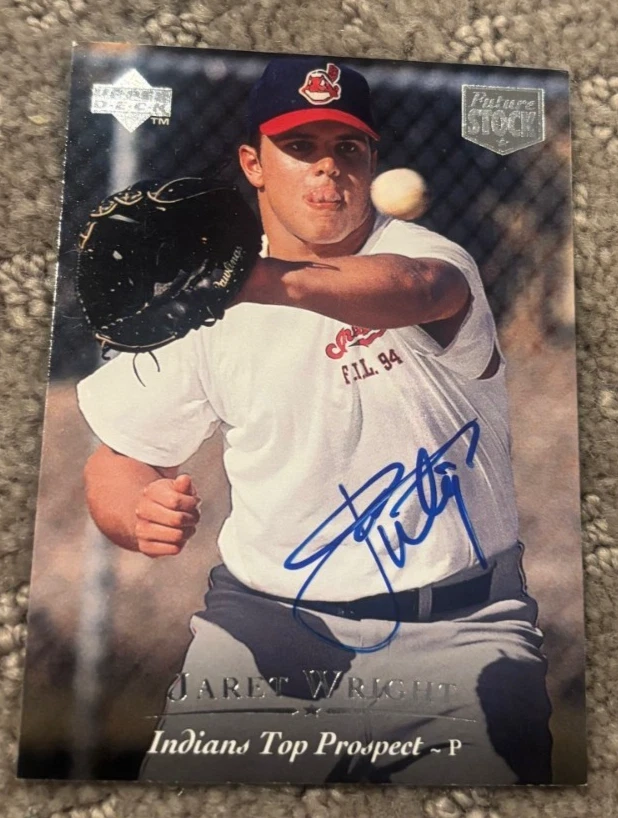 1995 Upper Deck Minor League Future Stock Jaret Wright signed autographed card