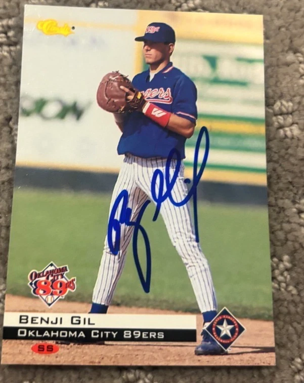 1994 Classic #126 Benji Gil signed autographed card Oklahoma City 89ers