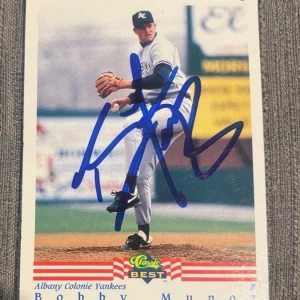 1992 Classic Best Bobby Munoz signed autographed card Albany-Colonie Yankees #6