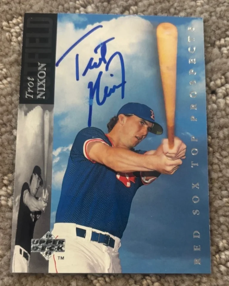 1994 Upper Deck Minor League #4 Trot Nixon signed autographed card Red Sox