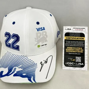 Yuki Tsunoda Signed Hat Visa Cash App Racing Bulls F1 JSA COA