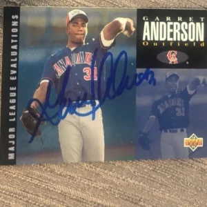 1994 Upper Deck Major League Garrett Anderson Signed Autographed Card 157