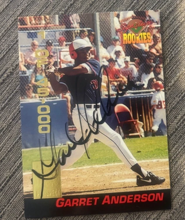 1994 Signature Rookies Garret Anderson signed autographed card #5 Angels