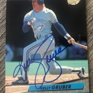 1992 Fleer Ultra - Kelly Gruber signed autographed card #146 - Toronto Blue Jays