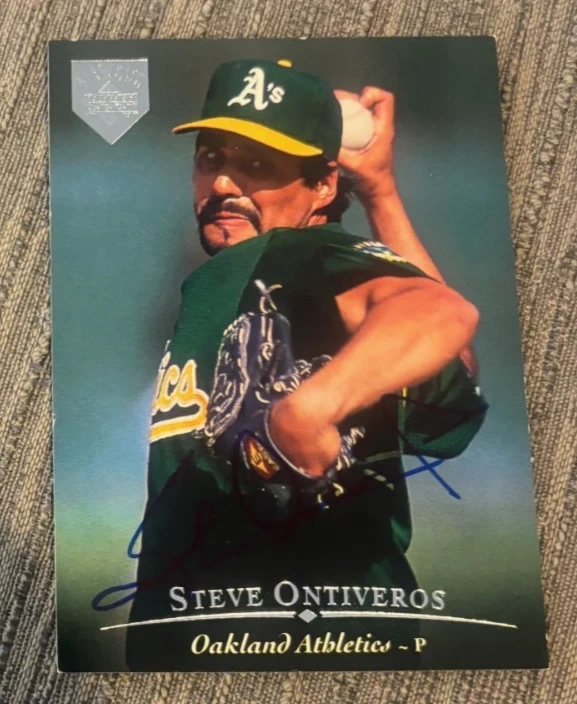 1995 Upper Deck #32 Steve Ontiveros signed autographed Electric Diamond card