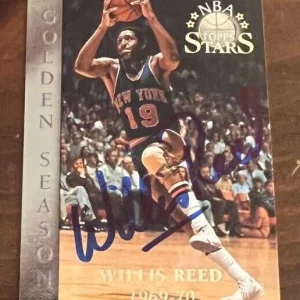 WILLIS REED AUTHENTIC SIGNED AUTOGRAPHED 1996 Topps Stars Card