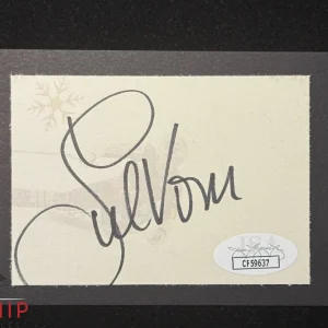 Lindsey Vonn signed Cut JSA COA Olympic Ski Auto Rare Z2464