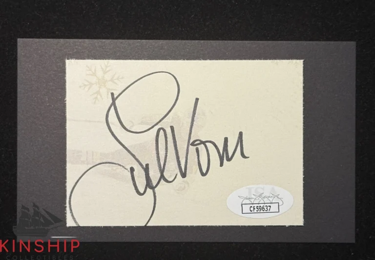 Lindsey Vonn signed Cut JSA COA Olympic Ski Auto Rare Z2464