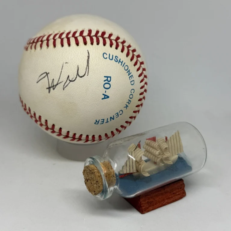 Wilt Chamberlain signed Rawlings OAL Baseball JSA LOA Basketball HOF Auto A4172