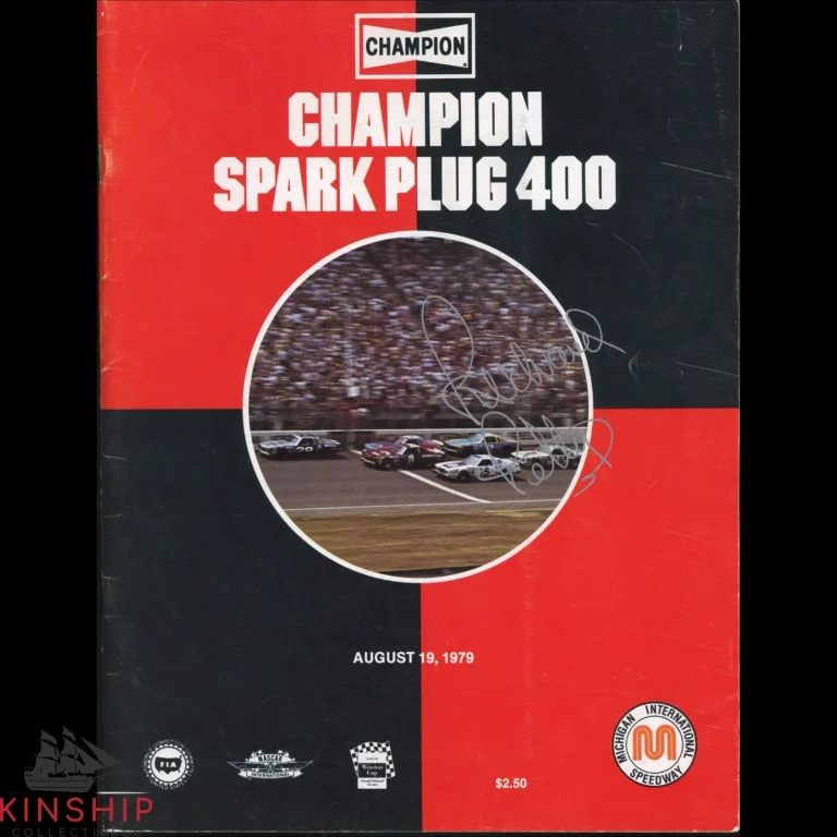 RICHARD PETTY SIGNED 1979 SPARK PLUG 400 PROGRAM JSA COA NASCAR AUTO E330 COLLECTIBLE MEMORABILIA