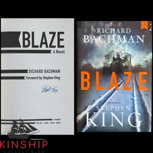 Stephen King signed Blaze Hard Cover Book JSA LOA Rare Auto E365