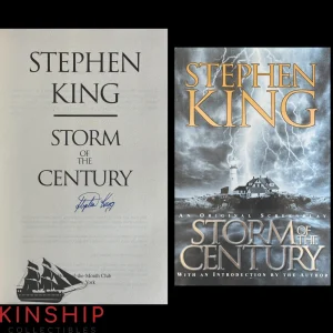 Stephen King signed Storm of the Century Hard Cover Book JSA LOA Rare Auto E368