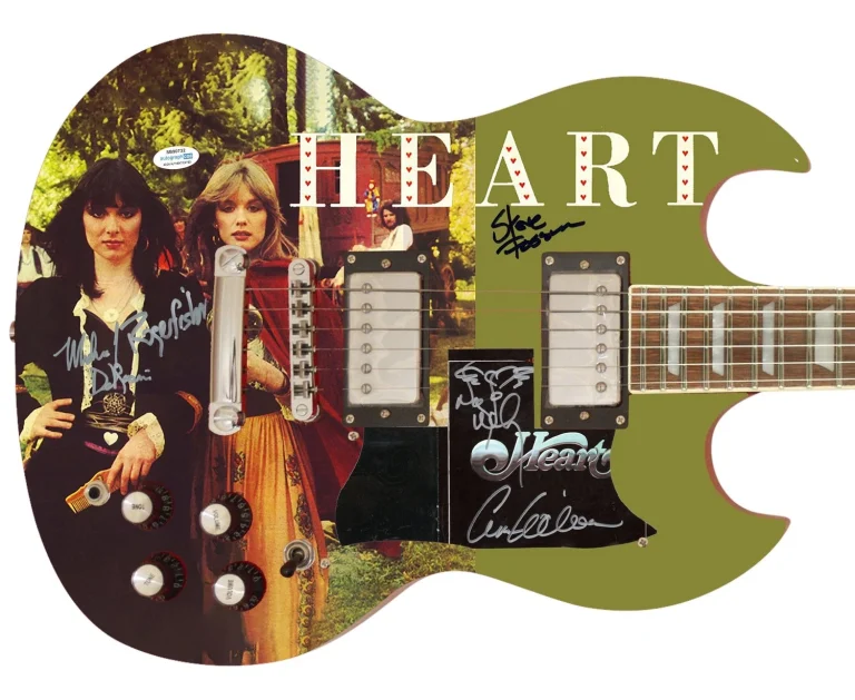Heart Signed Little Queen Album Cd Custom Graphics Guitar Exact Proof ACOA