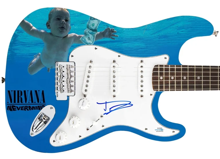 Dave Grohl Signed Guitar - Nirvana Nevermind Graphics -COA & ACOA Certified