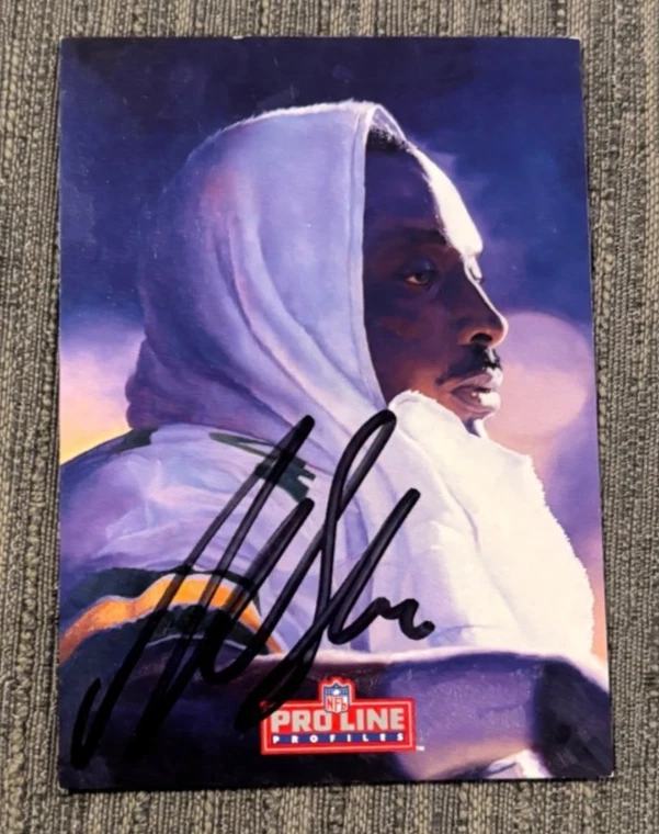 1992 Pro Line Profiles #5 Sterling Sharpe signed autographed card Green Bay HOF