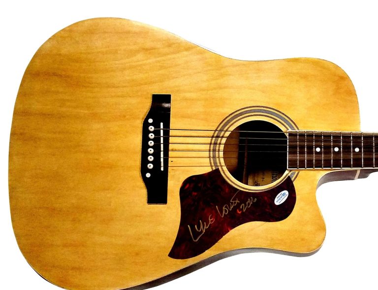 Lyle Lovett Signed Autographed Acoustic Guitar ACOA