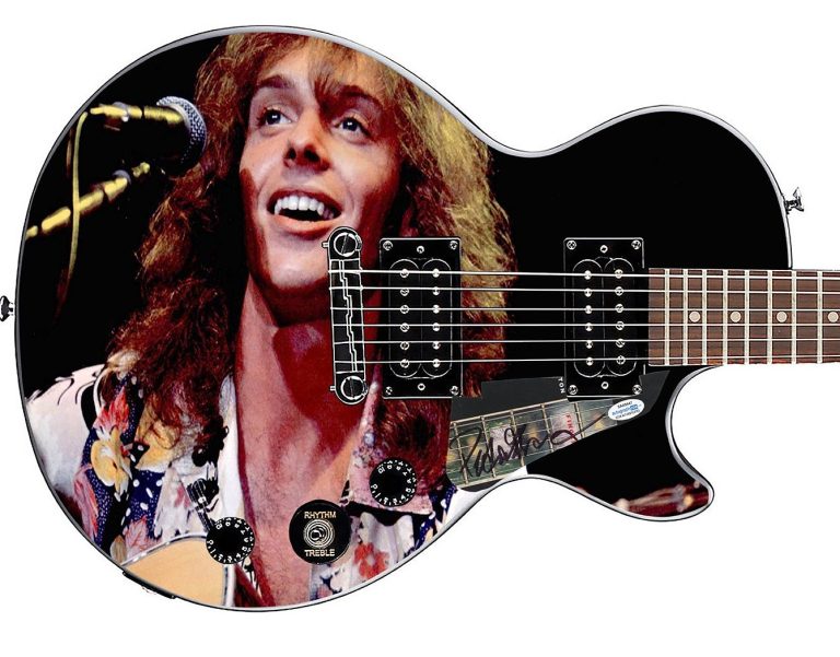 Peter Frampton Signed Gibson Epiphone Les Paul Photo Graphics Guitar ACOA