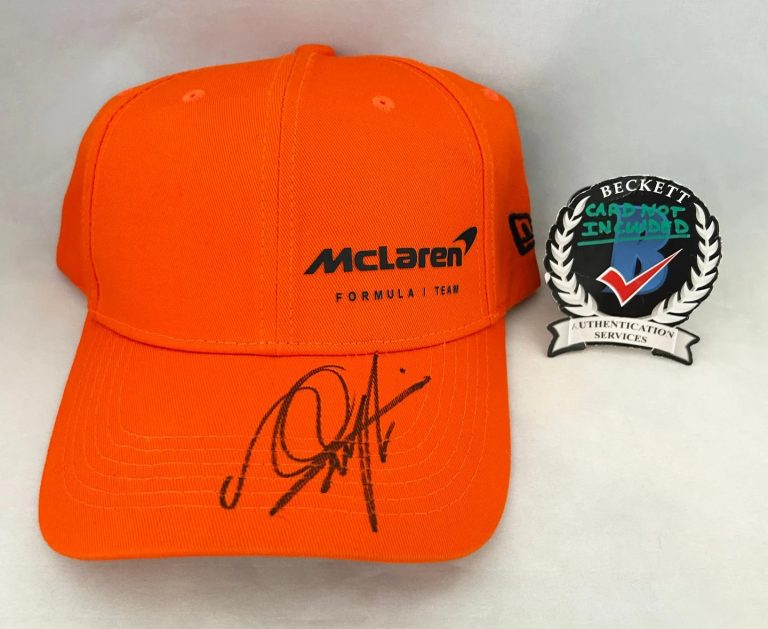 Mika Hakkinen Signed Hat McLaren Formula 1 F1 Beckett BAS COA