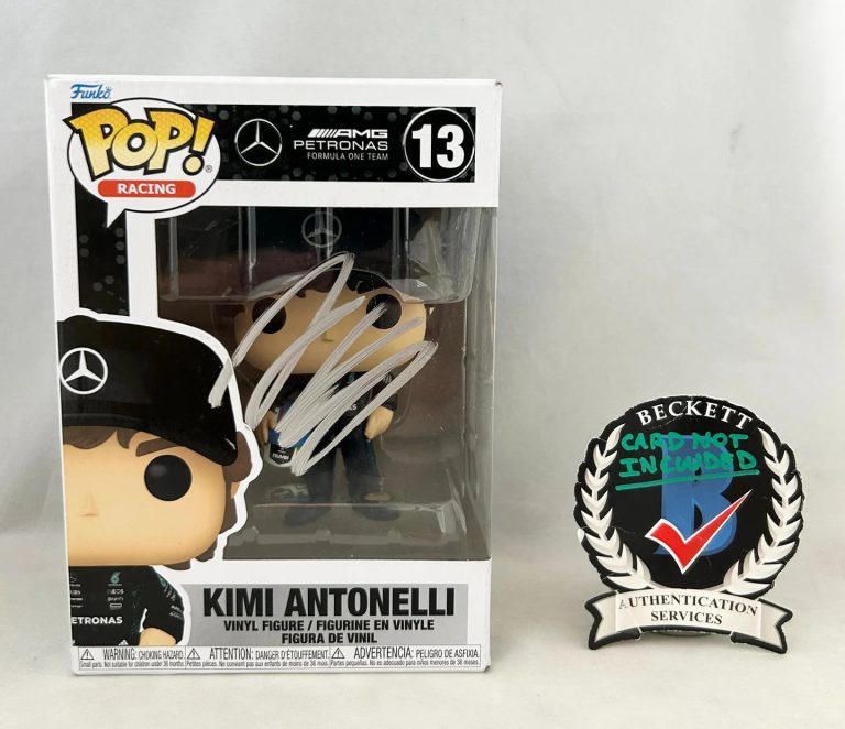 Andrea Kimi Antonelli Signed Funko Pop Mercedes 2025 Season F1 Beckett COA