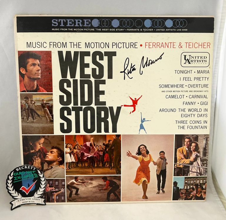 Rita Moreno Signed Vinyl LP Album West Side Story Soundtrack Beckett ...