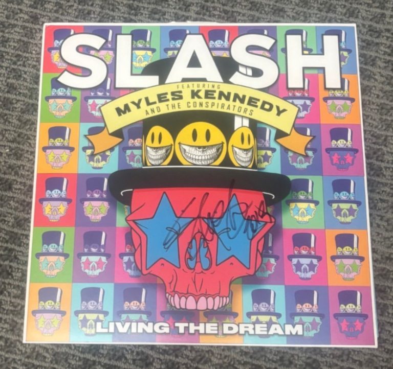 Slash SIGNED Living The Dream VINYL LP Myles Kennedy Guns N Roses NEW 2019 COA