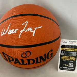 Walt Frazier Signed Basketball New York Knicks JSA 1 COA