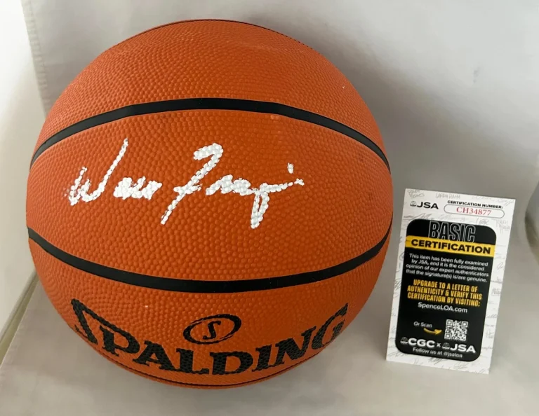 Walt Frazier Signed Basketball New York Knicks JSA COA