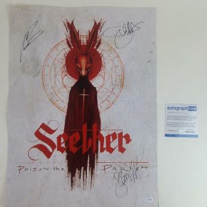 Seether Signed Autographed Poster ACOA
