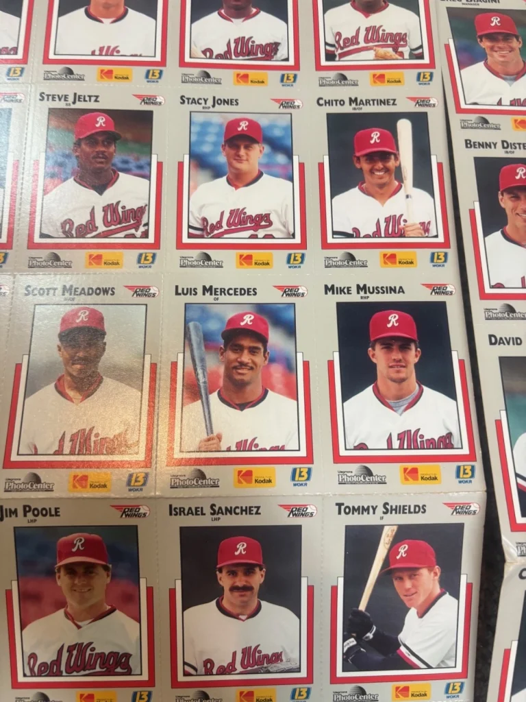 1991 ROCHESTER REDWINGS TEAM ISSUED SET LOT MIKE MUSSINA ROOKIE LIMITED EDITION COLLECTIBLE MEMORABILIA