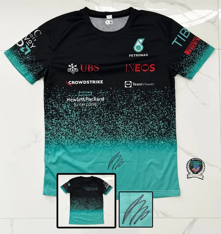 Andrea Kimi Antonelli Signed Shirt Mercedes Formula 1 F1 Beckett BAS COA