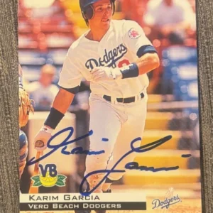 1994 Karim Garcia signed autographed Classic #167 card Vero Beach Dodgers