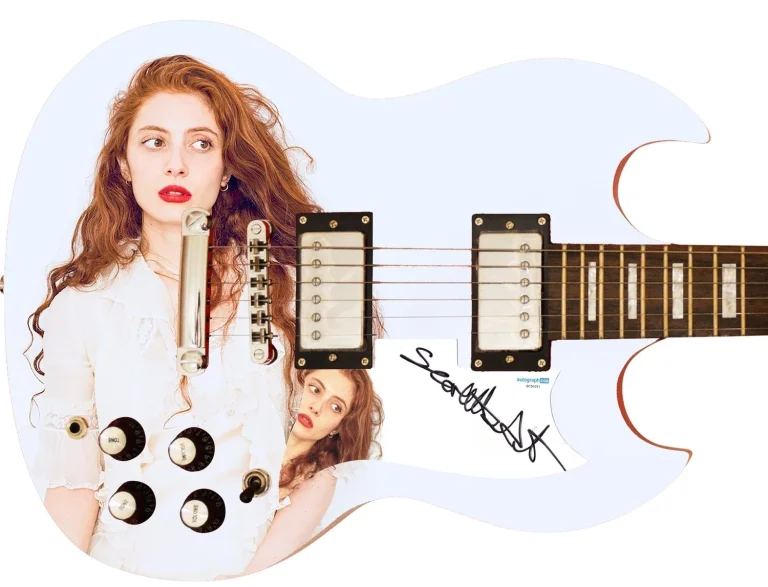 Scarlett Sabet Autographed Custom Graphics Guitar ACOA