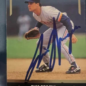 1991 Leaf Gold Rookies Rico Brogna signed autographed card #BC11 Detroit Tigers