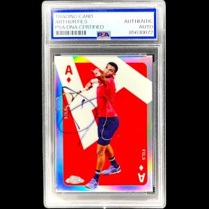 ARTHUR FILS SIGNED 2024 TOPPS CHROME TENNIS ACES CARD #CAS-AF AUTO PSA