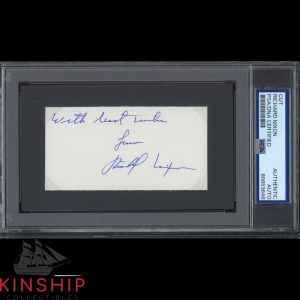 President Richard Nixon signed Cut PSA DNA Slabbed Inscribed Auto C5490